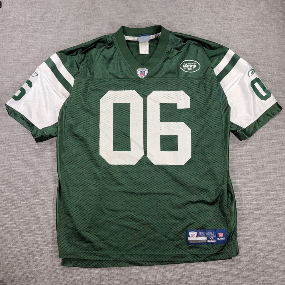 Reebok New York Jets Jersey Mens XL Green Good RU EXCITED 06 NFL Equipment